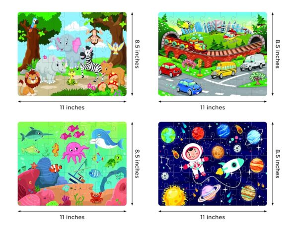 Jam & Honey 4 in 1 Adventure - Puzzles for Kids | 35-Piece Puzzles | Educational Toy for Cognitive Development | Vibrant Colors - Image 9
