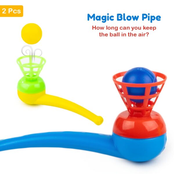 Ratna's Magic Blow Pipe Set of 2 Floating Ball Creative Magic Blowing Ball Toy Party Game for Kids & Adults - Image 8