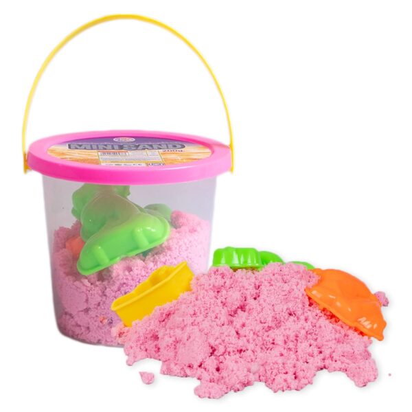 RATNA'S Mini Sand 200g Pink Color for Kids with Assorted Moulds - Kinetic Sand Kit Activity Toys, Soft Sand Clay Toys for Boys & Girls - Image 5