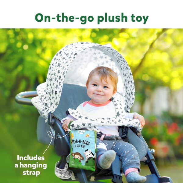 Skillmatics Peek-A-Boo Jungle Book - Soft Cloth Book for Baby, Infant & Toddler Toys, Crinkle Pages for Sensory Play, Gifts for Ages 6 Months and Up, Multicolor - Image 9