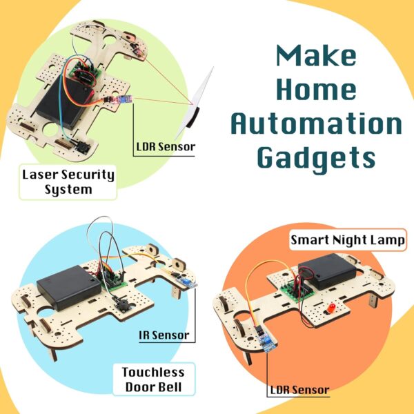 Butterfly EduFields 10in1 STEM Robotics kit | Robot Toys for Kids Ages 8 9 10 11 12 Years Old Boys Girls | 50+ Parts, Electronics Sensor Modules | No Coding Required | Birthday Gift for Kids Ages 8+ - Image 3