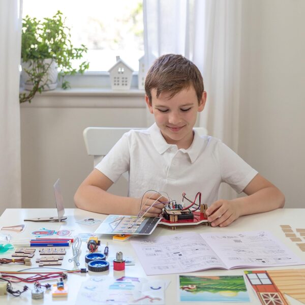 Butterfly EduFields 10in1 STEM Robotics kit | Robot Toys for Kids Ages 8 9 10 11 12 Years Old Boys Girls | 50+ Parts, Electronics Sensor Modules | No Coding Required | Birthday Gift for Kids Ages 8+ - Image 5