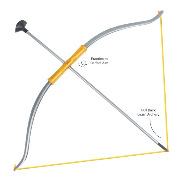 Ratna's Shiva Bow and Arrow Set with Trishul & 3 Suction Cup Tip Arrows Target Game Plastic Toy Set for Kids - Image 7