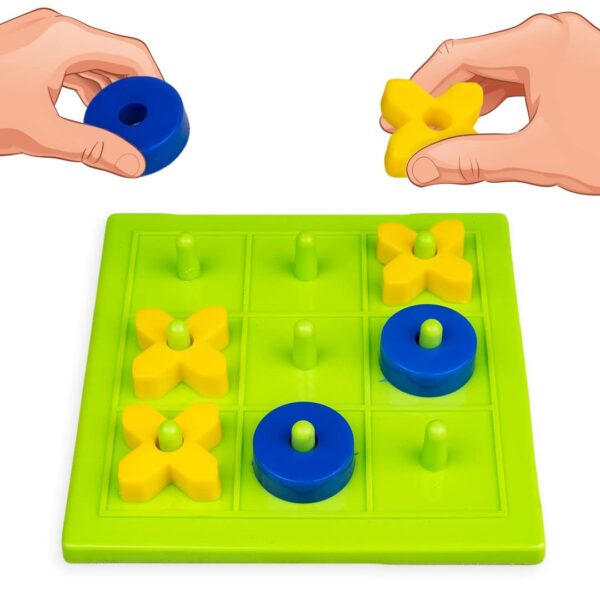 Ratna's 3D Tic Tac Toe Classic Mind Challenging Cross & Zero Family Board Game for Kids & Adults - Image 4