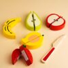 The Little Boo Wooden Raised Cut Fruit Tray for Kids | Learning & Educational Toys for Kids - Image 5