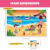 The Puzzl Co- Set of 2 Jigsaw Puzzles Game - for Kids 5+, Vacation Theme (Beach & Contryside), 48 Pcs Each, 18”x12”,Educational Activity, Colorful,Unique Characters, Cardboard, Birthday Gift - Image 7